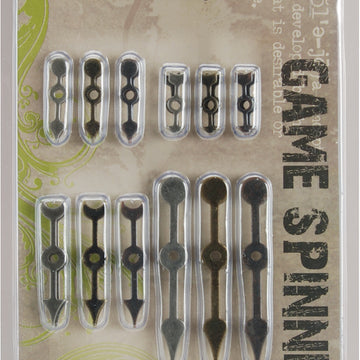 Advantus Idea-Ology Metal Game Spinners W/Brads .75" To 2.25" 24/Pkg - Antique Nickel, Brass & Copper