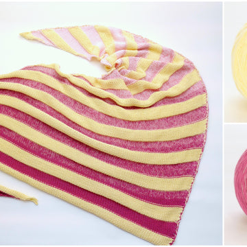 Strickanleitung - STRIPES No.1 - Dreieckstuch - No.105