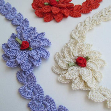 Lyubava Crochet Flower Headband Tutorial