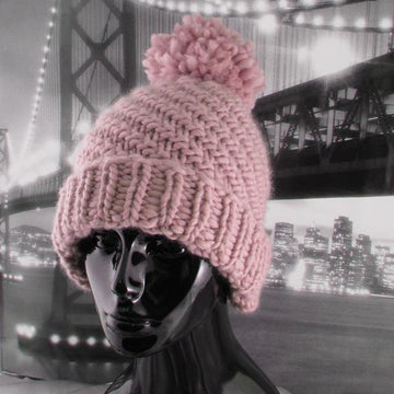 Superfast Swirl Bobble Beanie Hat Circular