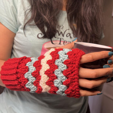 Jolly Holly Fingerless Warmers
