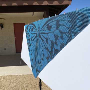 Le Papillon Bleu Illusion Shawl