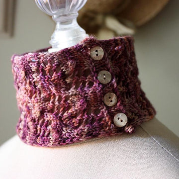 Arabesque Lace Neckwarmer / Neck Cuff Knitting Pattern