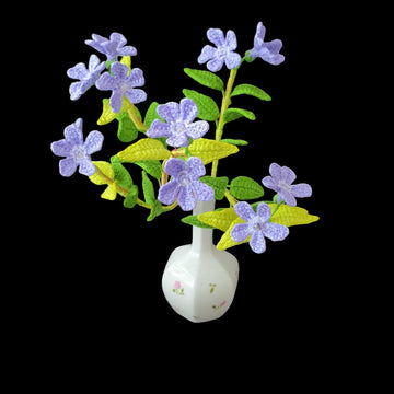 Crochet Periwinkle flowers
