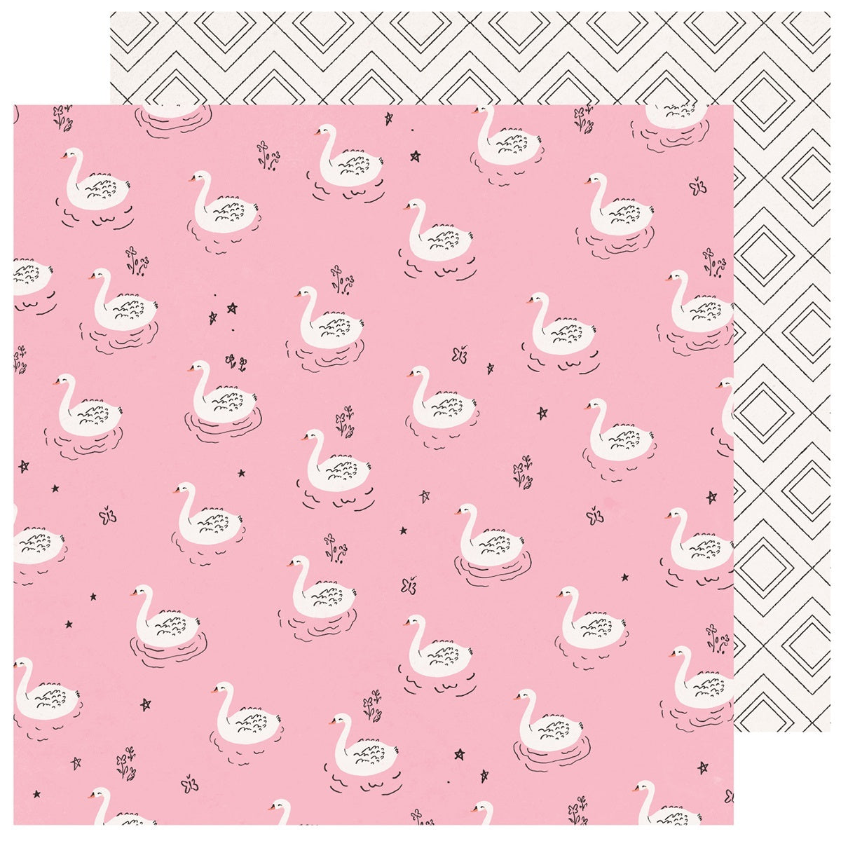 American Crafts Maggie Holmes Sweet Story Double-Sided Cardstock 12"X12" 25/Pkg - Swoon