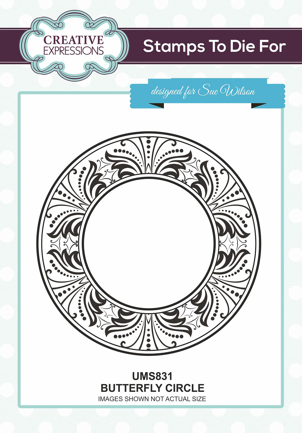 Creative Expressions Stamps To Die For By Sue Wilson - Butterfly Circle