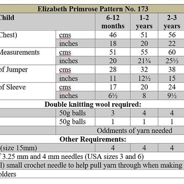 Bunny Motif Jumper Knitting Pattern P173 – DK Children’s Sweater | Elizabeth Primrose Patterns