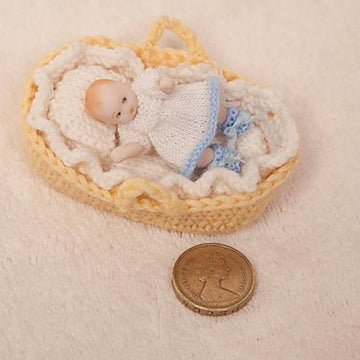 Miniature Baby Dress and Booties