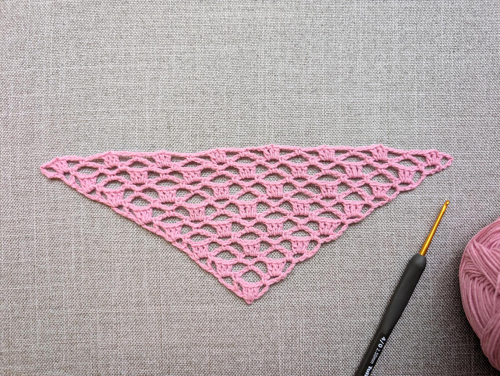 Crochet Bandana/Shawl Pattern/Chart #7