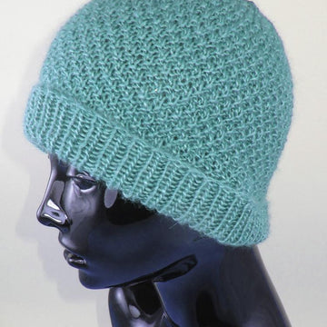 Double Moss (Seed) Stitch Beanie Hat