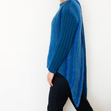 Open Back Asymmetrical Sweater