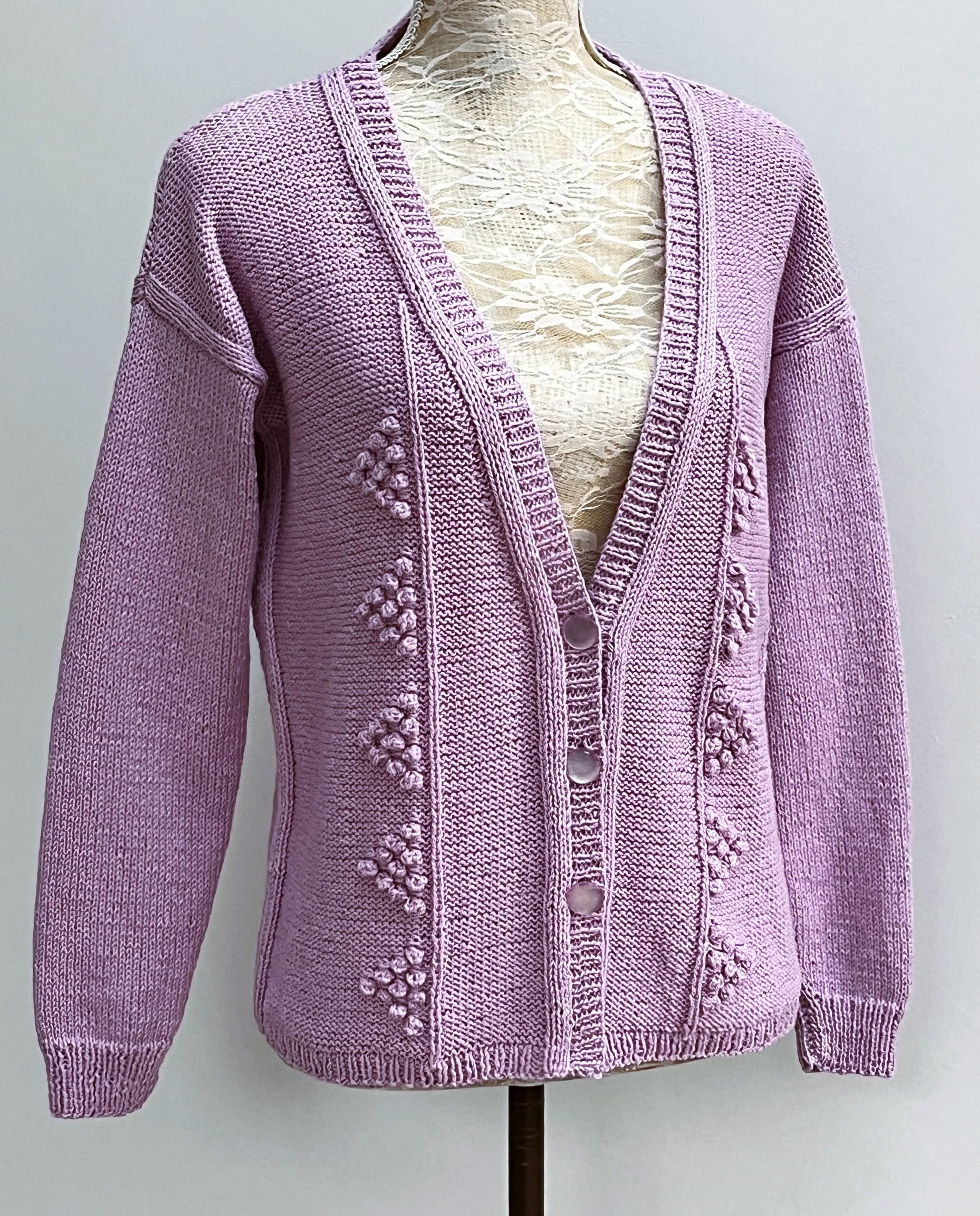 CARDIGAN WITH BOBBLE PANELS