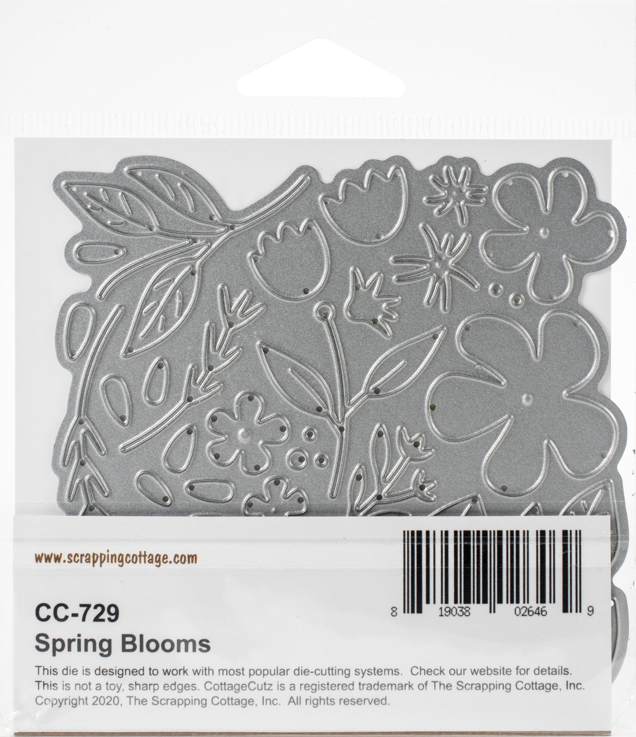 CottageCutz Dies - Spring Blooms 4"X4.7"