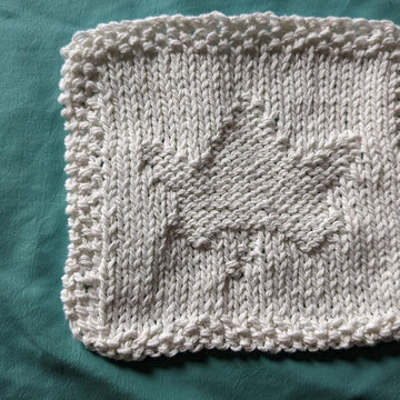November: Leaf Washcloth