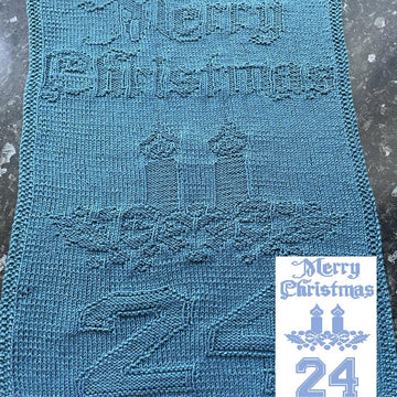 Nr. 693 24. Lights  Merry Christmas guest towel