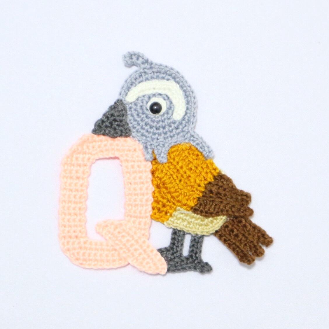 Q for Quail Applique