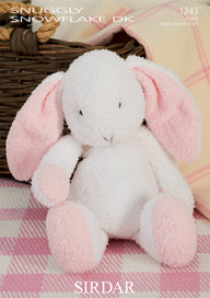 Flopsy The Bunny Toy in Sirdar Snuggly Snowflake DK and Hayfield Bonus DK - 1243 - Downloadable PDF