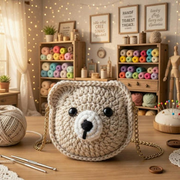 Crochet Bear Bag Pattern PDF + Video Tutorial | Cute Animal Bag