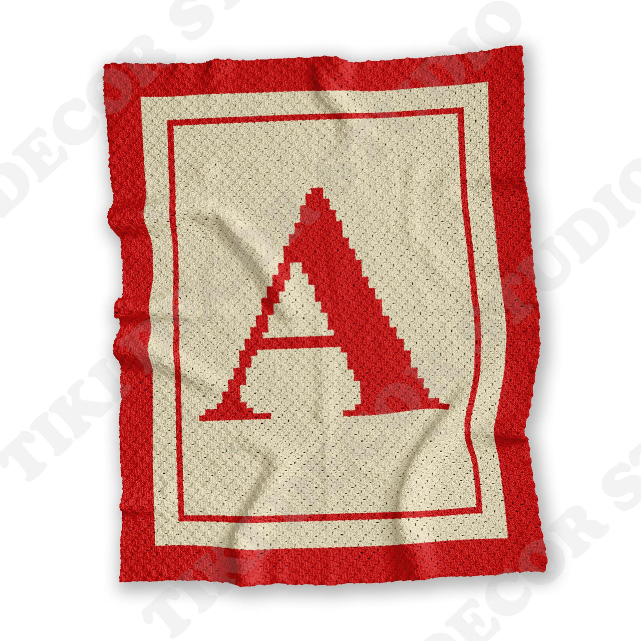Letter A Blanket Corner-to-Corner (C2C) Crochet Pattern