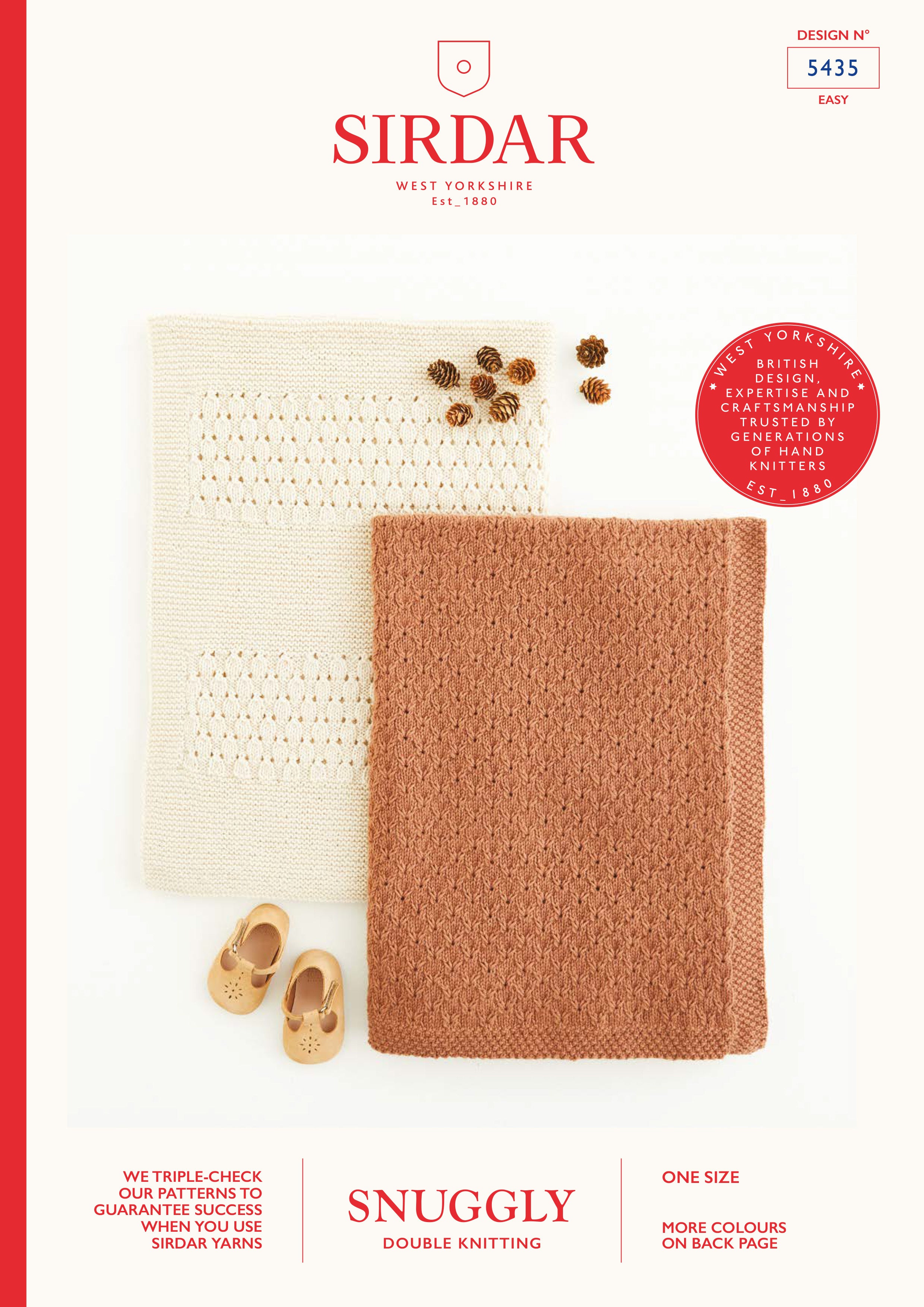Set of Blankets in Sirdar Snuggly DK - 5435 - Downloadable PDF