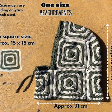Granny square balaclava