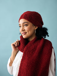 Sandbanks Hat and Scarf in Berroco Nuvola