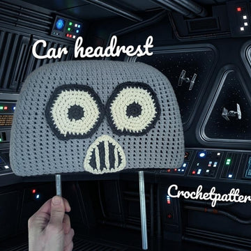Monster Car Headrest Cover English-US