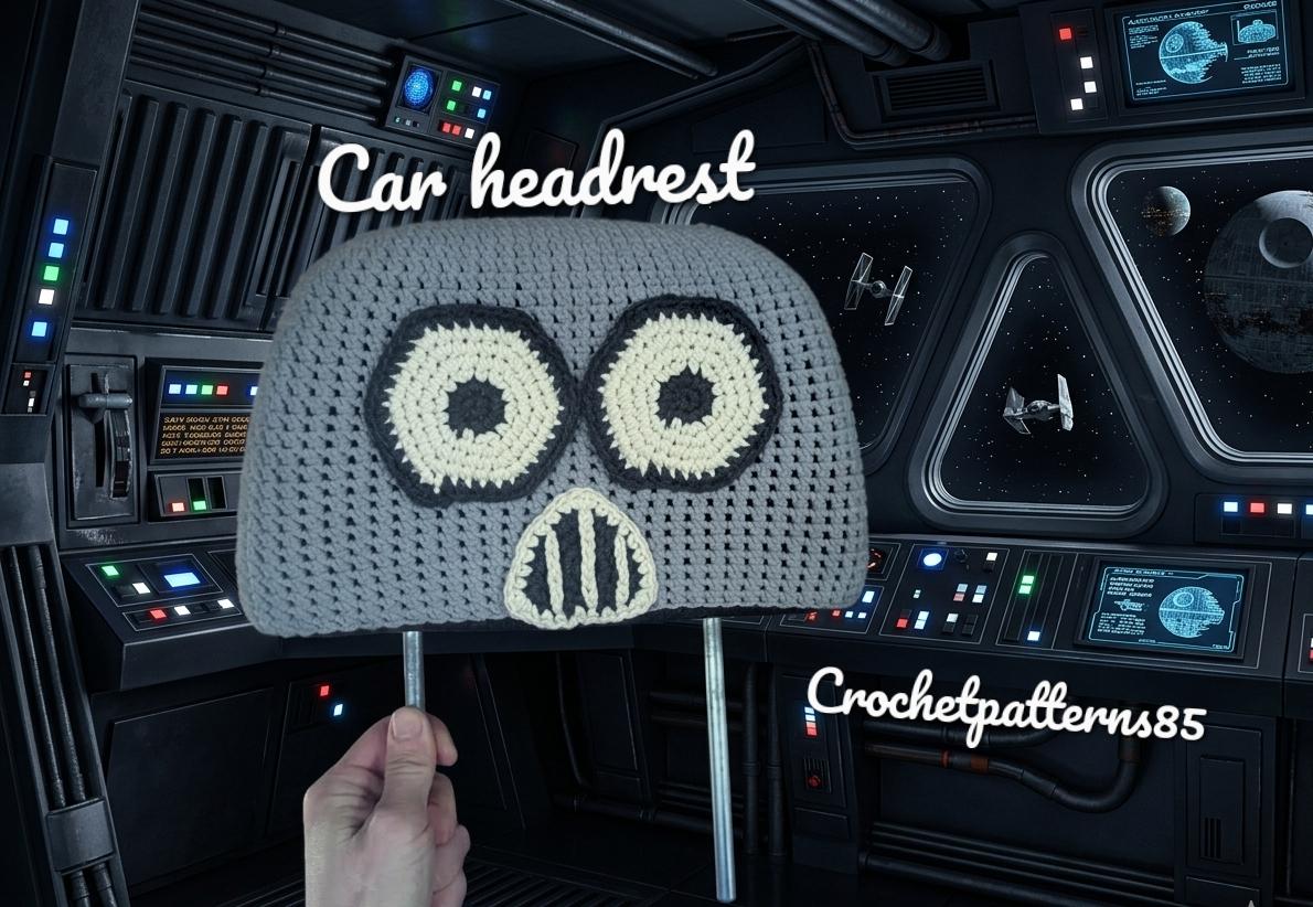 Monster Car Headrest Cover English-US