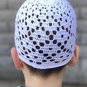 Summer crochet skull cap for men