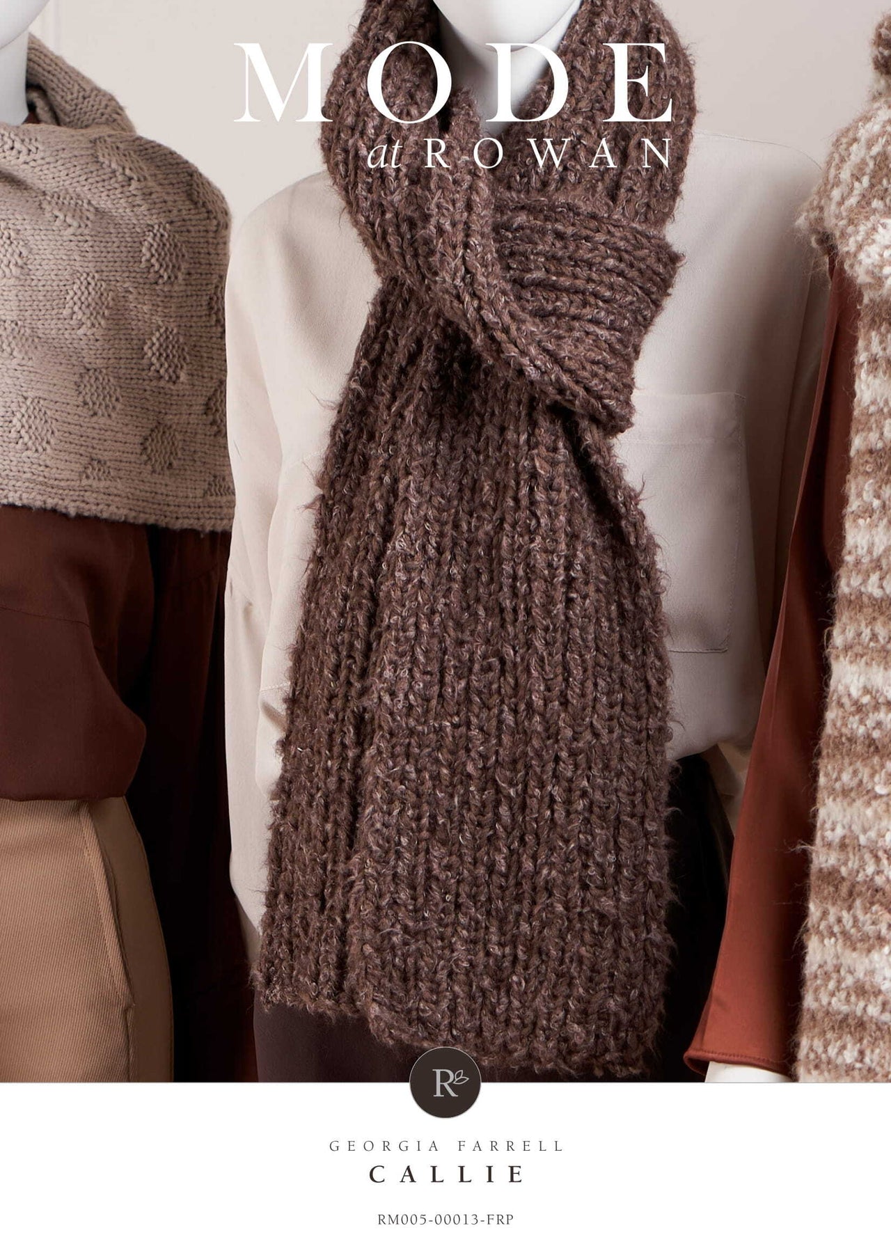 Callie Scarf in Rowan Merino Aria & Soft Boucle - Downloadable PDF