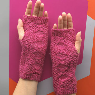 Ame Wrist Warmers - Knitting Pattern For Women in MillaMia Naturally Soft Sock
