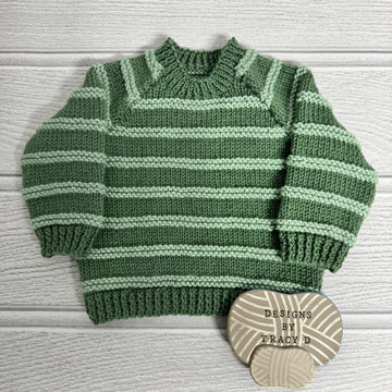 Hudson raglan sleeve baby sweater 18-22 inch chest size