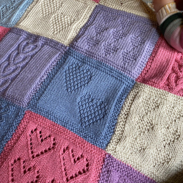 Heart Patchwork Blanket