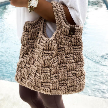 The Teagan Basketweave Tote