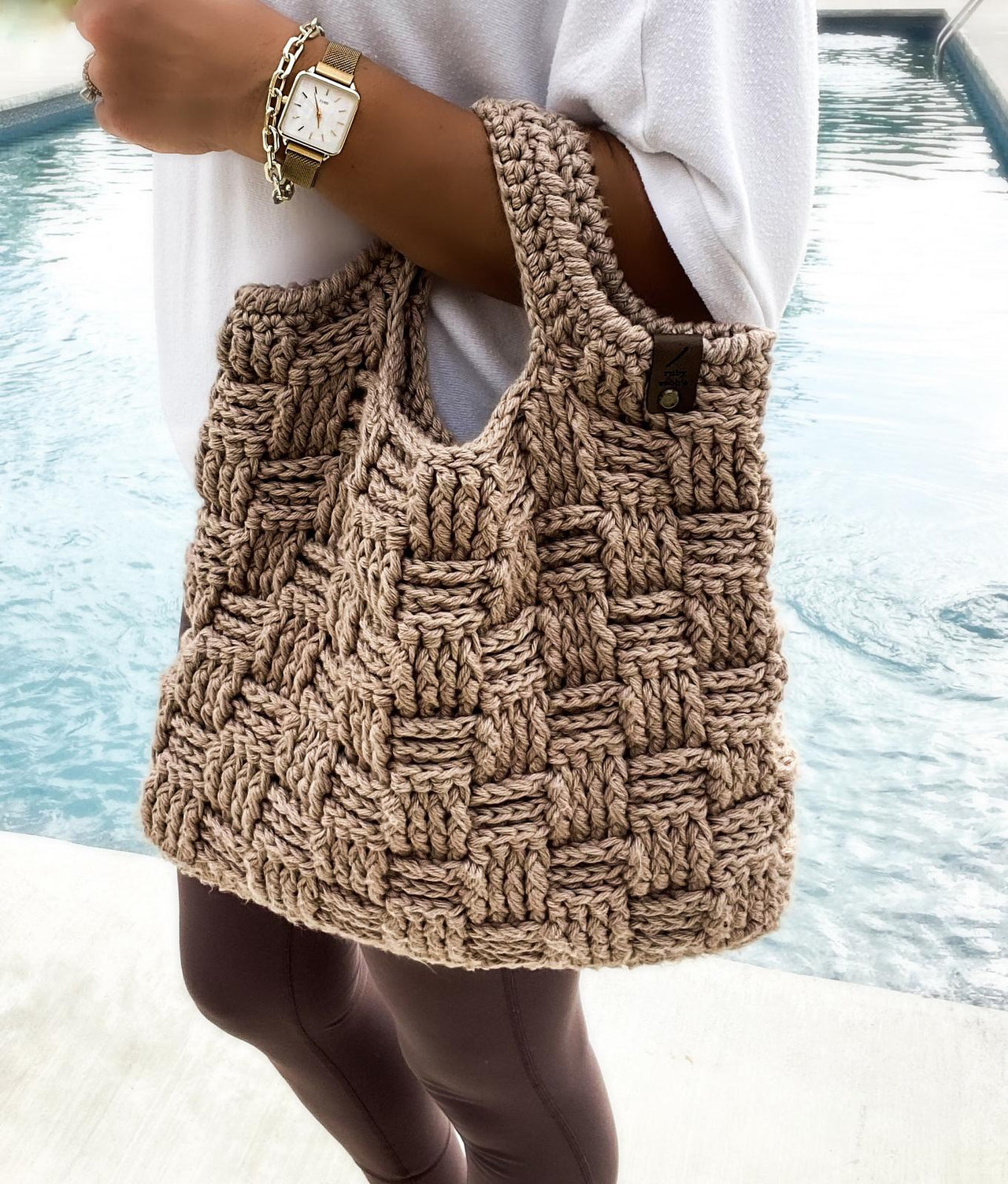 The Teagan Basketweave Tote