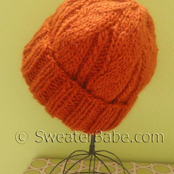 #136 One-Ball Cuffed Chunky Hat