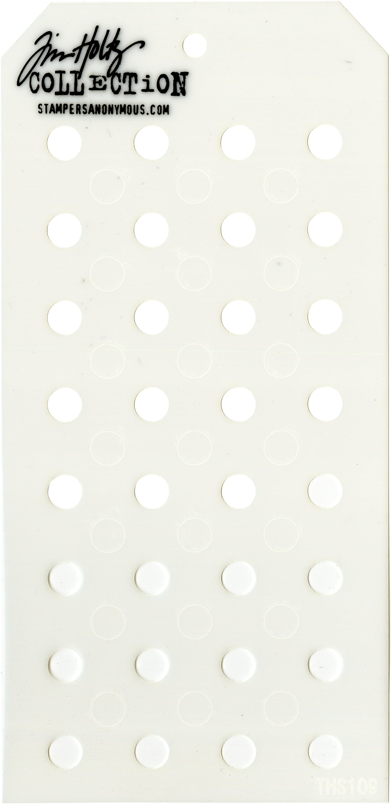 Stampers Anonymous Tim Holtz Layered Stencil 4.125"X8.5" - Shifter Dots