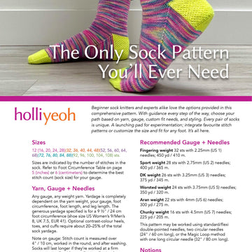 The Only Sock Pattern You'll Ever Need