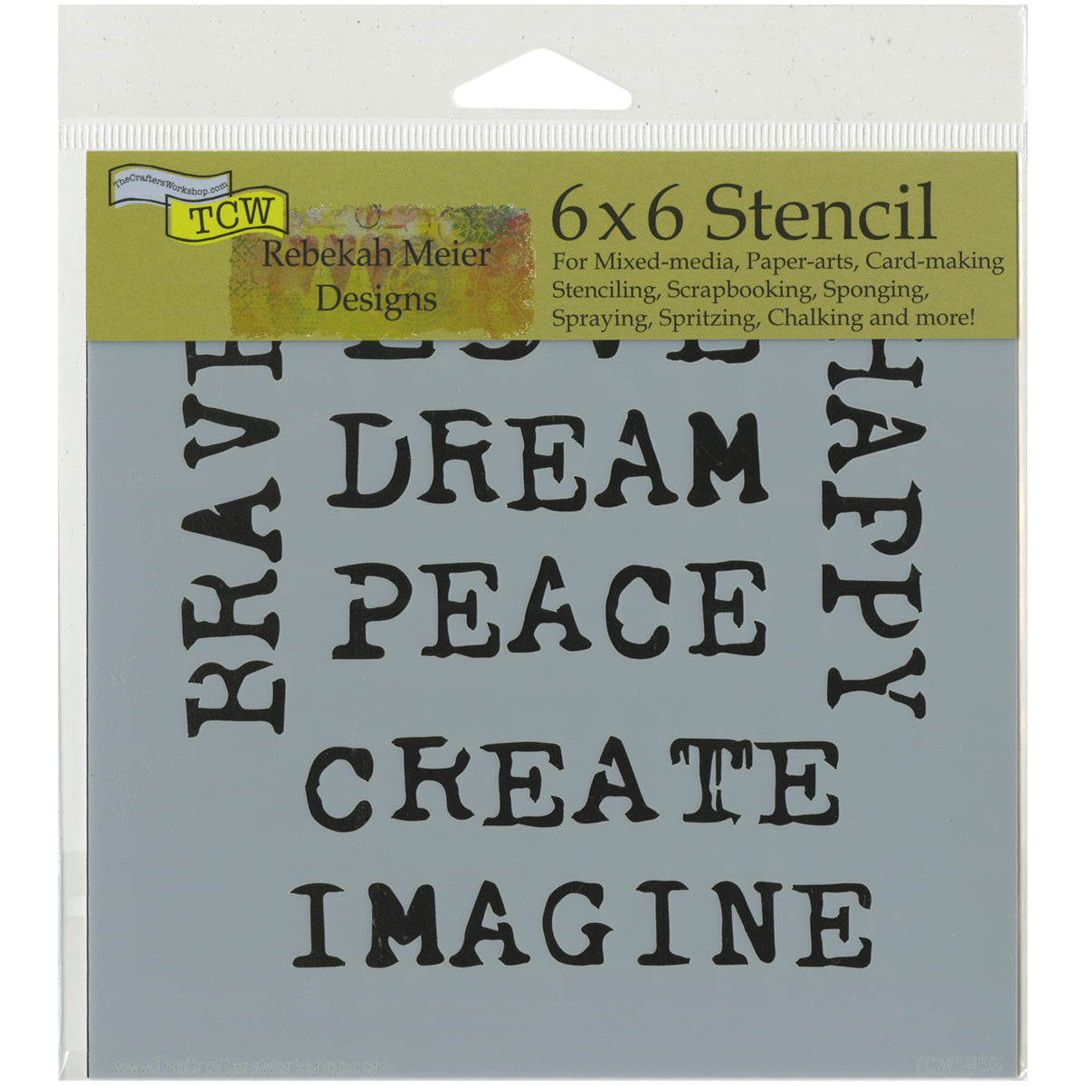 The Crafter's Workshop Crafter's Workshop Template 6"X6" - Inspired Words