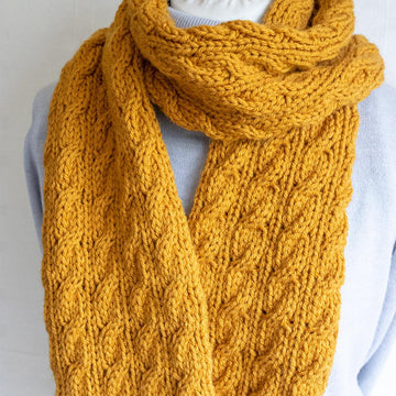 Easy Cable Scarf