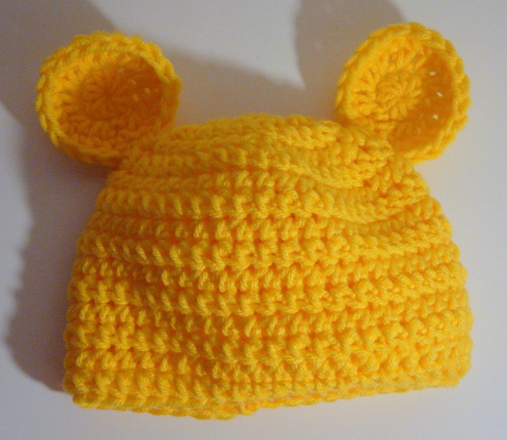 Teddy Bear Hat Newborn to Adult