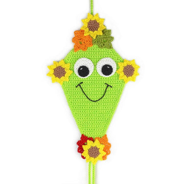 Autumn kite hanging decoration for door, walls & windows - easy from scraps of yarn