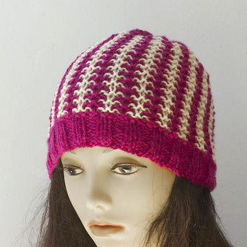 Easy Mosaic Knit Hat Pattern