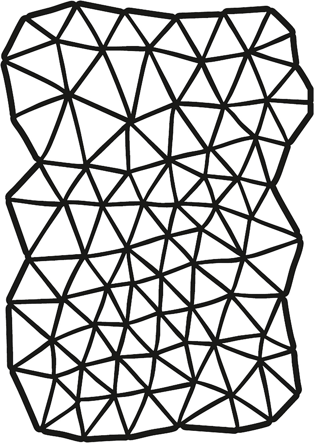 Creative Expressions A5 Stencil By Lisa Horton - Abstract Triangles