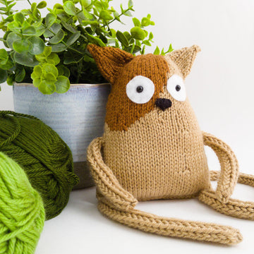 Paul the Cat with a Sweater - Toy Knitting Pattern