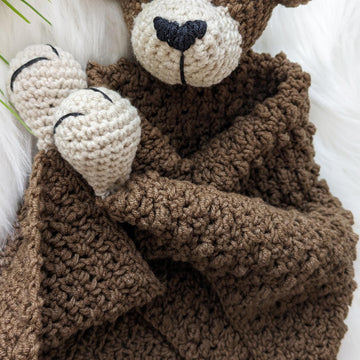 Crochet dog security blanket, crochet baby lovey pattern
