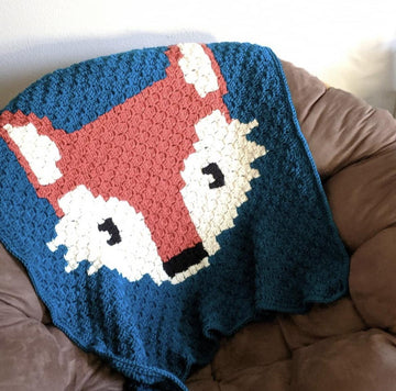 C2C Fox Baby Blanket
