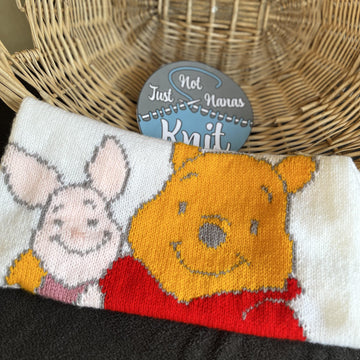 Pooh and Piglet baby blanket