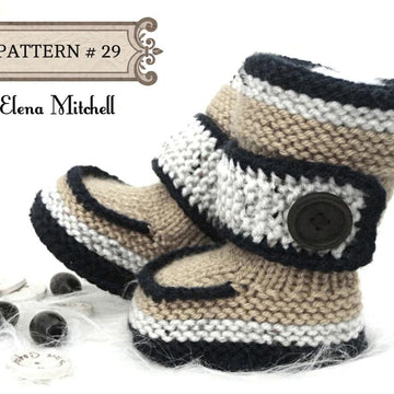 Knitting PATTERN Baby Boy Baby Booties Naveen