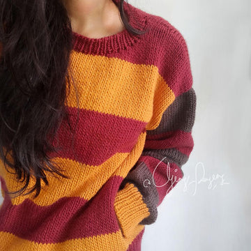 Striped Sweater with Pocket
